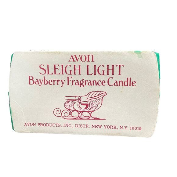 Avon Christmas Sleight Light Candle Bayberry & Box Vtg Old Stock Grannycore READ - Picture 13 of 16